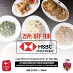 Save 25% OFF with HSBC Credit Cards at Chinese Dragon Cafe
