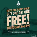 Happy Hour: Buy one, get one free every Thursday at Papparich, Havelock City Mall