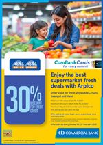 Enjoy the best supermarket fresh deals at Arpico with ComBank Credit Cards