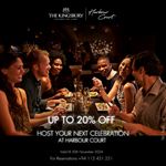 Get 20% discount at Harbour Court The Kingsbury Hotel