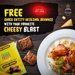 Get a free snack entity original brownie with every Cheesy Blast from Kottulabs 