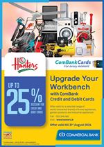 Get Up to 25% Discount for ComBank Credit & Debit Cards at Hunters.lk