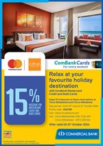 Get up to 15% discount at Citrus with Commercial Bank