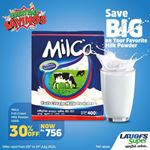 Enjoy 30% Off on Milca Full Cream Milk Powder at LAUGFS Supermarket