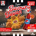 Savoury Sawan for Rs. 3,590 with a FREE Pepsi at KFC Sri Lanka