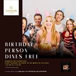 Birthday Person Dines Free at Galadari Hotel
