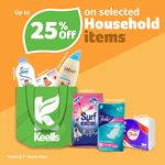Get up to 25% off on selected Household Items at Keells