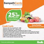 25% Off on Fresh Vegetables, Fruits, & Seafood at Keells for Sampath Bank Credit Cards