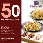 To celebrate One Galle Face Mall's anniversary, Crystal Jade is offering 50% off on select dishes