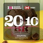 Enjoy up to 20% Off at Baskin Robbins for HSBC Cards