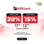 Get up to 20% off for NDB Cards at The Kids Warehouse