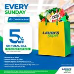 5% off on Total Bill for Combank Debit Cards at LAUGFS Supermarket