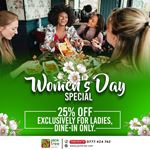 This Women's Day, enjoy a 25% discount on dine-in exclusively for ladies at Jack Tree