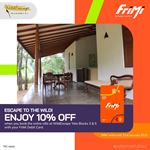 Enjoy a 10% DISCOUNT when you book the entire villa at WildEscape Yala Blocks 3 & 5 with your FriMi Debit Card