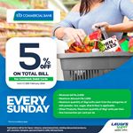 5% off on Total Bill for Combank Debit Cards at LAUGFS Supermarket
