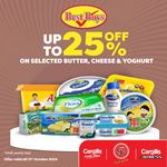 Up to 25% off on selected Butter, Cheese & Yougurt at Cargills Food City