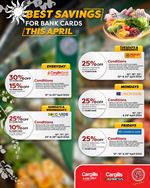Enjoy the best savings for bank cards this April at Cargills Food City