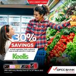 Enjoy 30% Savings on Fresh Vegetables, Fruits, Seafood, and Fresh Meat with DFCC Credit Cards at Keells