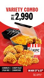 Veriety Combo from KFC Sri Lanka