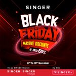 Black Friday sale: Enjoy up to 60% OFF on your favorite products at Singer 