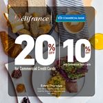 Exclusive Offer for Commercial Bank Credit Card & Debit Card Holders at Delifrance