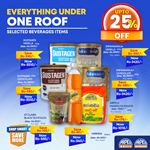 Up to 25% Off on selected beverages items at Arpico Super Centre