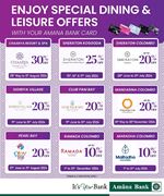 Enjoy Special dining & Leisure Offers with Amana Bank Card