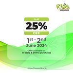 Flat 25% off at The Kids Warehouse