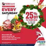 25% Off on NDB Bank Credit Cards at LAUGFS Supermarket