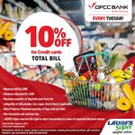 10% off for DFCC Credit Cards at LAUGFS Supermarket