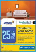 Get up to 25% discount at Robbialic with Commercial Bank Cards