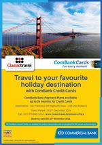 Commercial Bank Easy Payment Plans available at Classic Travel