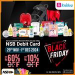 Kiddoz Black Friday with your NSB Debit Card