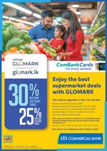 Enjoy the best supermarket fresh deals at Softlogic Glomark with ComBank Credit and Debit Cards