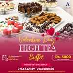 Valentine's Day high tea buffet at Amora Lagoon