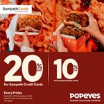 Exclusive Offer for Sampath Bank Credit Card & Debit Card Holders at Popeyes Sri Lanka