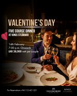 Valentine’s Day Five Course Dinner at Kings Steakbar, The Kingsbury Hotel