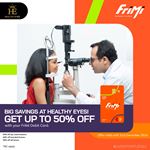 Enjoy up to 50% OFF at Healthy Eyes when you transact with your FriMi Debit Card