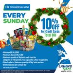 10% Off on total bill at LAUGFS Supermarket for Commercial Bank Credit Cards