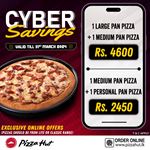 CYBER SAVINGS from Pizza Hut! 