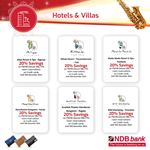 Exclusive hotel offers from NDB Credit Cards