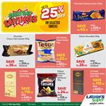 Up to 25% Off on selected snacks at LAUGFS Supermarket