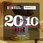 Enjoy up to 20% off for Sampath Bank Cards at Baskin Robbins