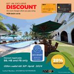 Enjoy 20% off at Joe’s Resort Benthota with NSB Debit Card