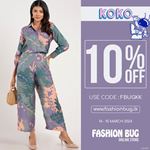 Get 10% off on KOKO payment app on www.fashionbug.lk