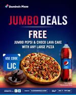 Jumbo Deals on Large Pizzas at Domino's Pizza 