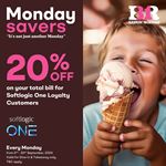 Enjoy 20% off on your total bill for Softlogic One Loyalty customers at Baskin Robbins