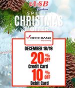 Up to 20% Off on DFCC Bank Cards at ASB Fashion