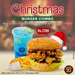 Christmas Burger Combo at Burley’s