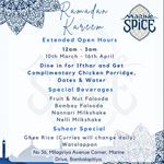 Dine in for Ifthar with complimentary chicken Porridge, dates and water at Marine Spice
